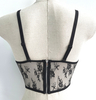 Cami top corto con corpiño sexy de encaje