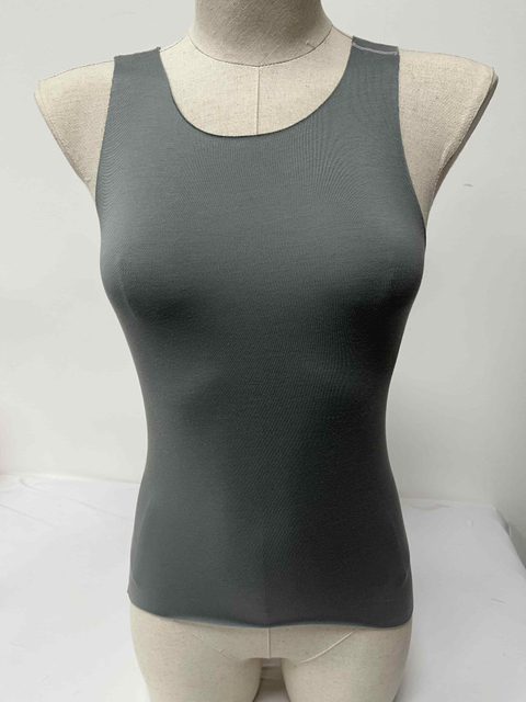 Top camisero sin costuras de corte libre