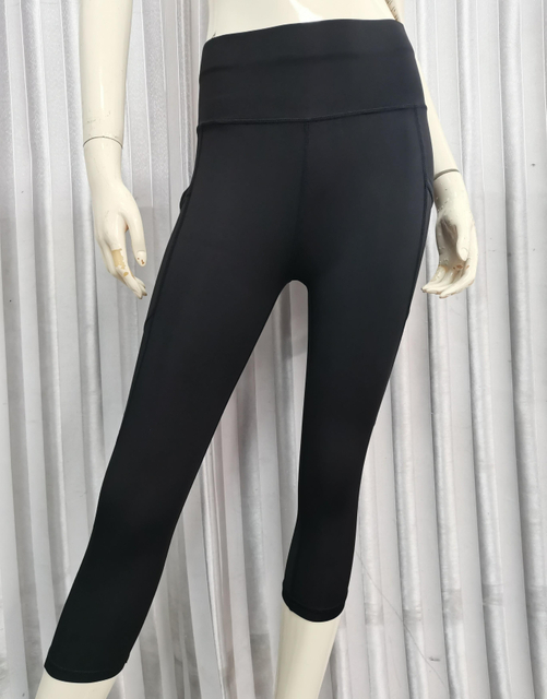 Noveno pantalón de yoga con bolsillos YK205-6