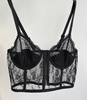 Cami top corto con corpiño sexy de encaje