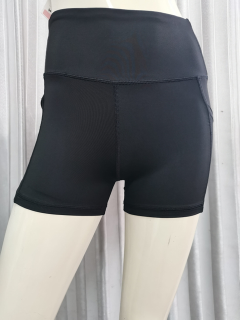 Pantalón corto de yoga con bolsillos YK205-4
